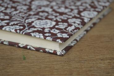 Photo album with floral motif "Fini", wine-red photo album